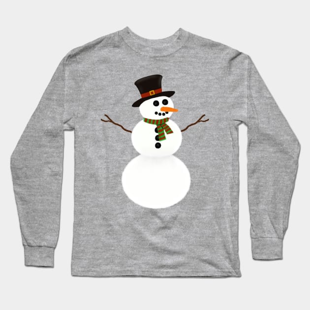 Snowman Long Sleeve T-Shirt by tothemoons